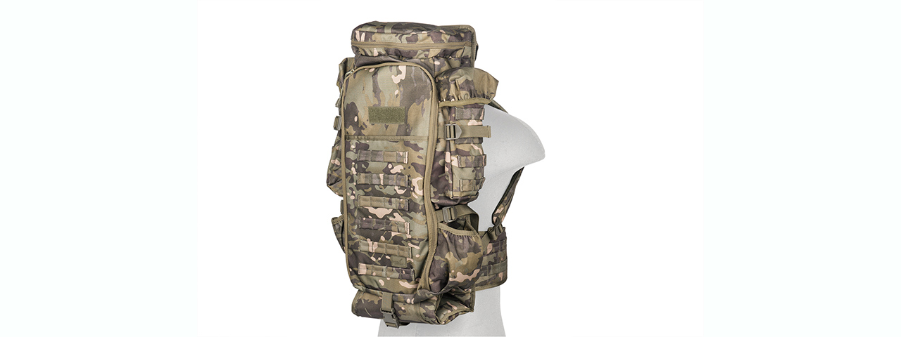 LANCER TACTICAL 1000D NYLON RIFLE BACKPACK (CAMO TROPIC) - Click Image to Close