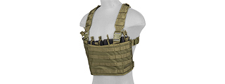 CA-882GN LIGHT WEIGHT CHEST RIG W/ MAG POUCH (OLIVE DRAB)