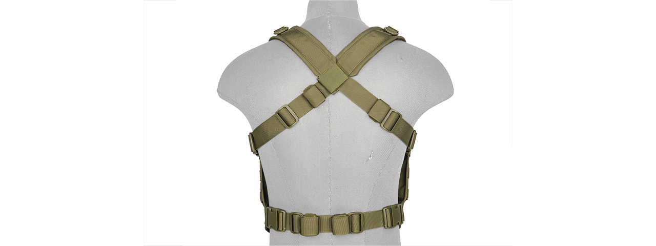 CA-882GN LIGHT WEIGHT CHEST RIG W/ MAG POUCH (OLIVE DRAB)