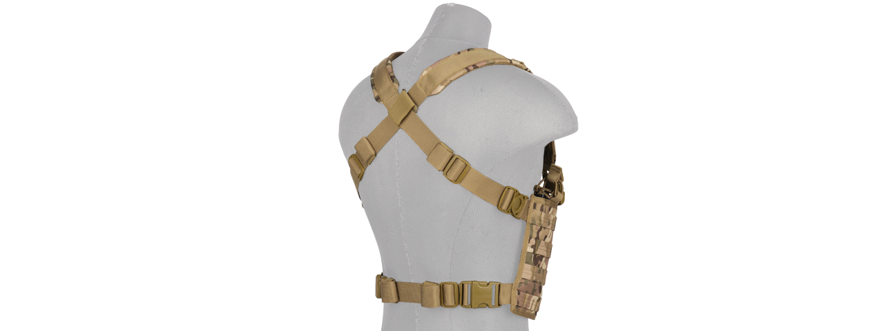 CA-882MN LIGHTWEIGHT MAGAZINE POUCH CHEST RIG (CAMO) - Click Image to Close