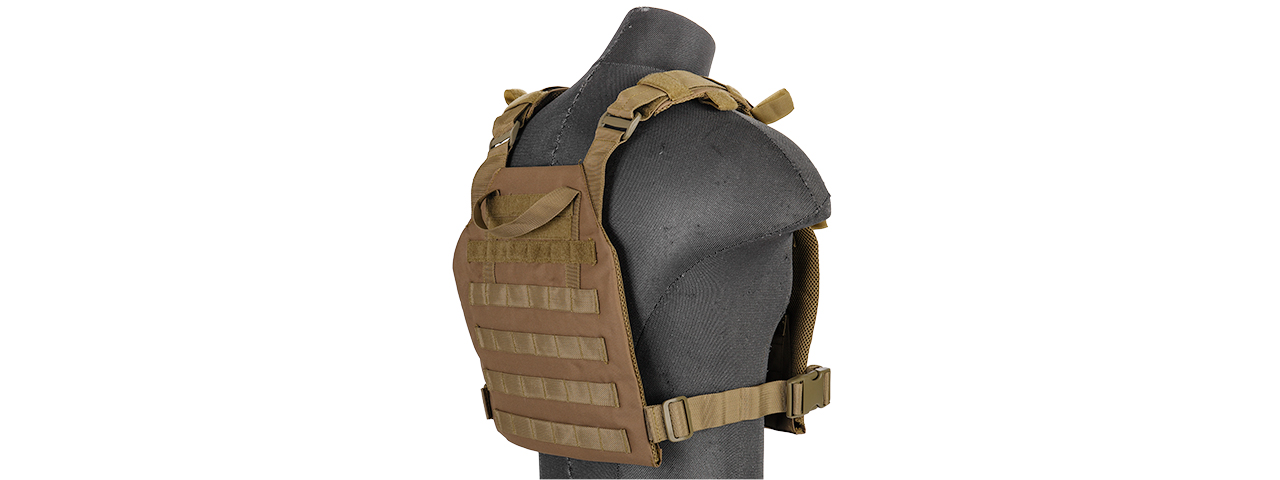 CA-883KN Nylon Lightweight Tactical Vest (Khaki) - Click Image to Close