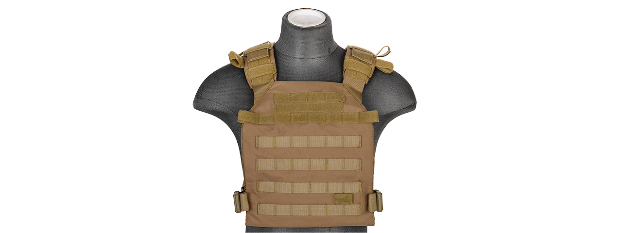 CA-883KN Nylon Lightweight Tactical Vest (Khaki) - Click Image to Close