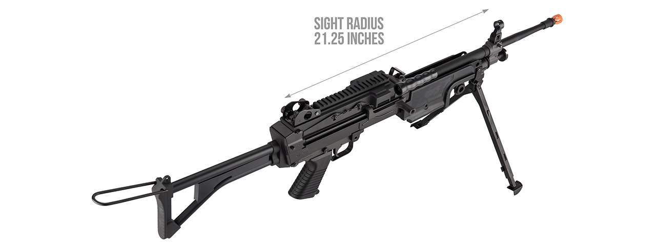 CA-CA006M CA249 MK1 Airsoft LMG Rifle (Black)