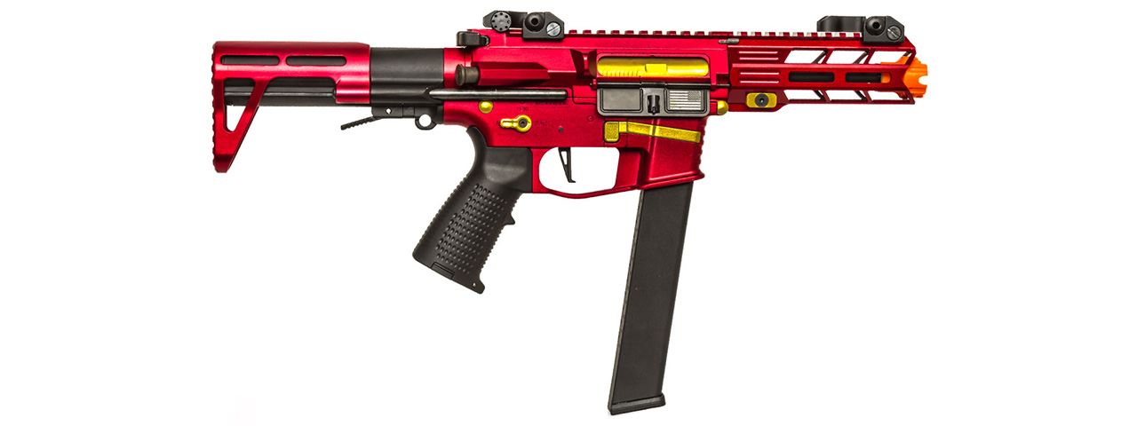 Classic Army Nemesis X9 PDW SMG AEG (Red) - Click Image to Close