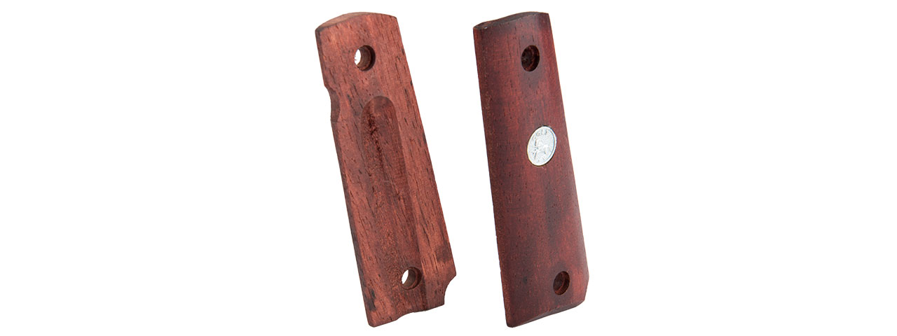 DB-1911-3 M1911 DARK WOOD AIRSOFT PISTOL GRIP PLATES