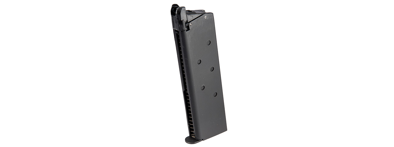 Double Bell M1911 Polymer Slide Gas Blowback Airsoft Pistol (Black) - Click Image to Close