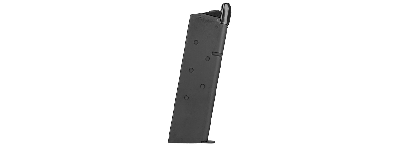 Double Bell 24 Round Single Stack Green Gas Magazine for MEU/M1911 Airsoft Pistols (Color: Black) - Click Image to Close