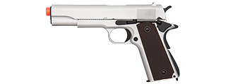 Double Bell M1911 GBB Airsoft Pistol Type 1 - Low Velocity (Silver)