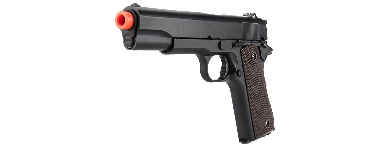 Double Bell M1911 GBB Airsoft Pistol Type 1 - Low Velocity (Black)