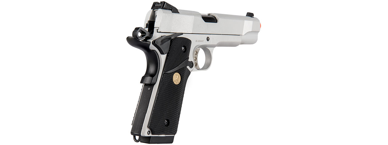 DOUBLE BELL MEU GBB GAS BLOWBACK AIRSOFT PISTOL (SILVER) - Click Image to Close