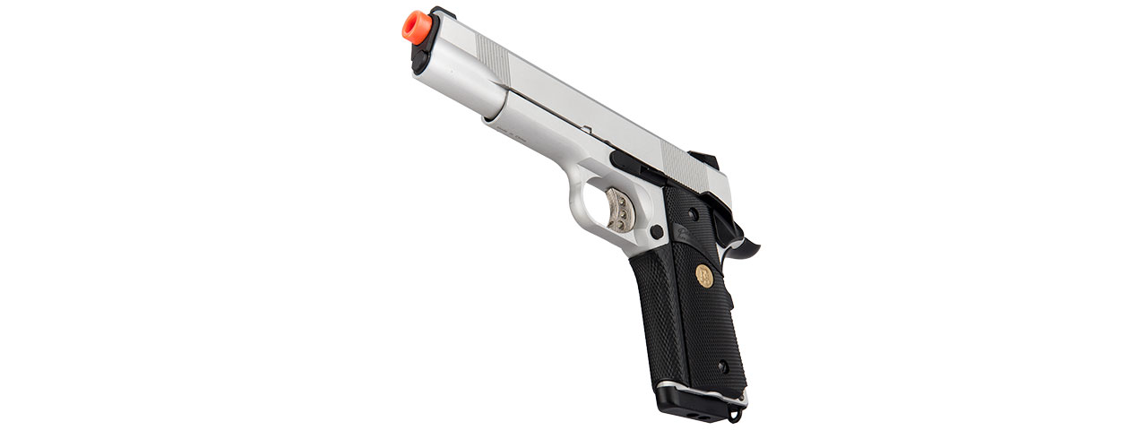 DOUBLE BELL MEU GBB GAS BLOWBACK AIRSOFT PISTOL (SILVER) - Click Image to Close