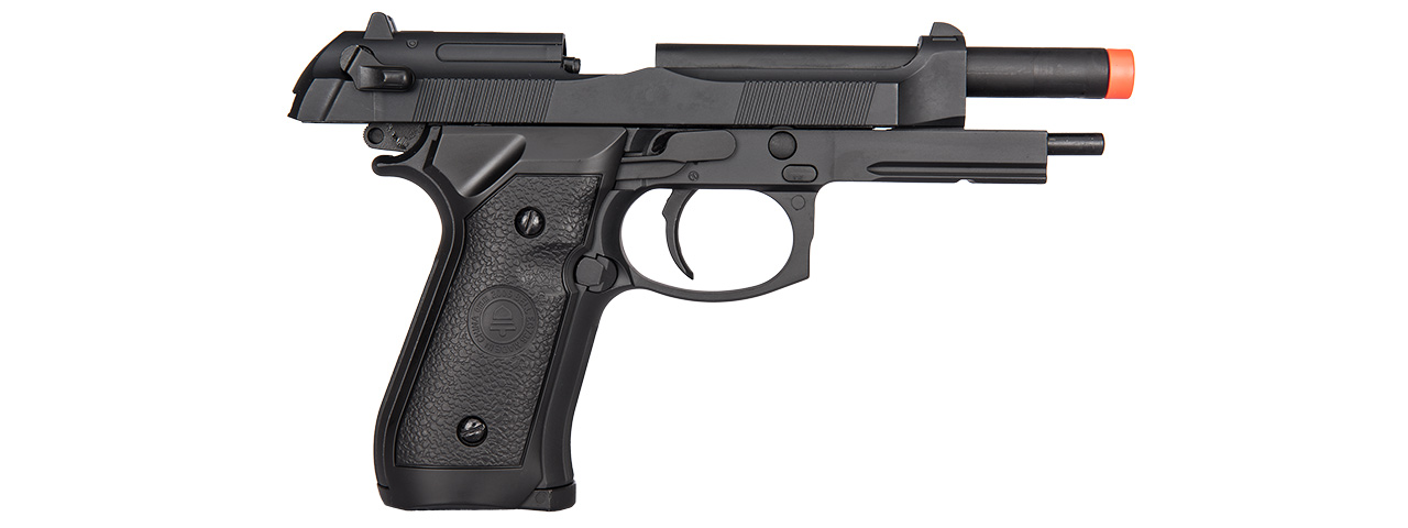 DOUBLE BELL M92 GAS BLOWBACK AIRSOFT PISTOL (BLACK) - Click Image to Close