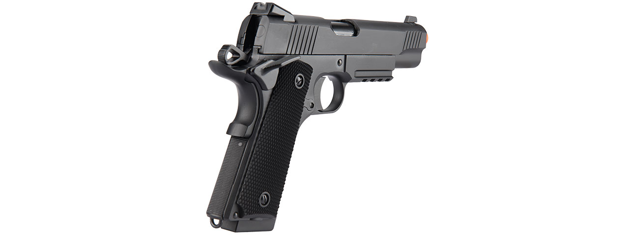 Double Bell Gas Blowback CQB 1911 Tactical Airsoft Pistol (Black) - Click Image to Close