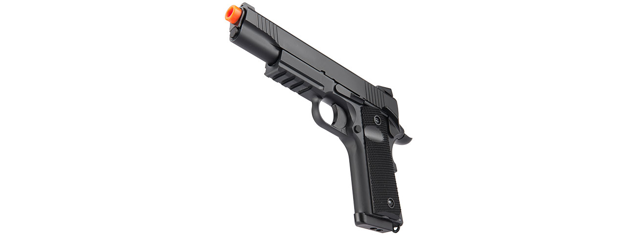 Double Bell Gas Blowback CQB 1911 Tactical Airsoft Pistol (Black) - Click Image to Close