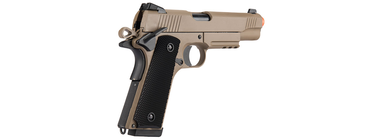 DOUBLE BELL M1911 TACTICAL GBB AIRSOFT PISTOL - LOW VELOCITY (TAN)