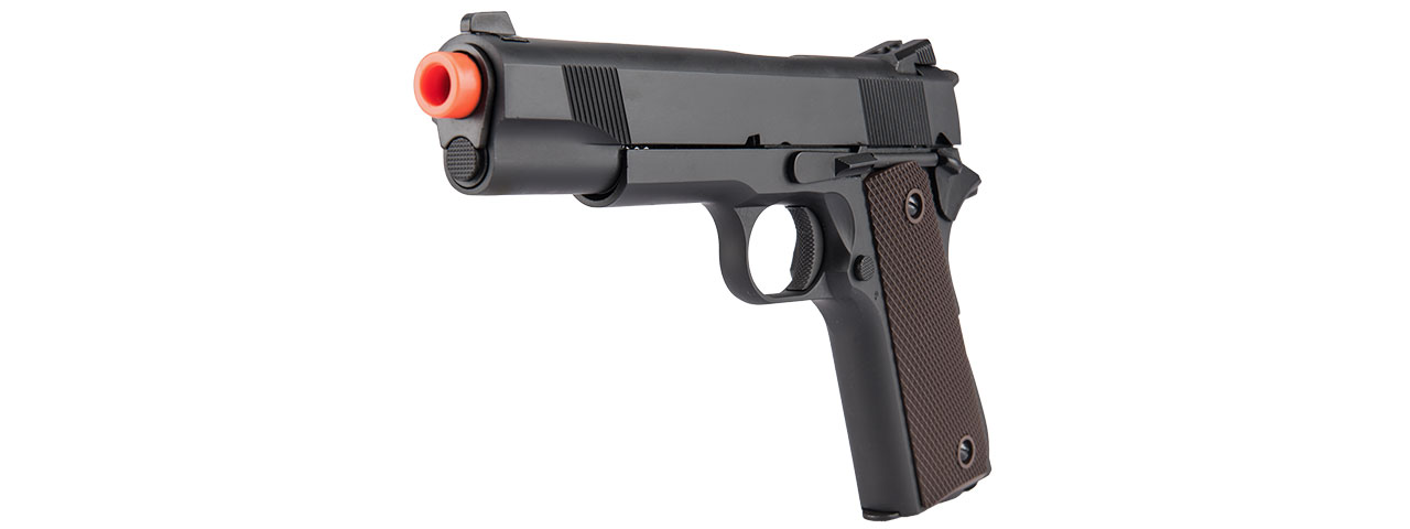 Double Bell M1911 GBB Airsoft Pistol Type 2 - Low Velocity (Black)