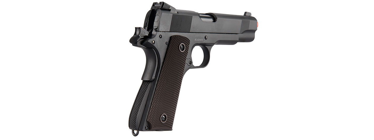 Double Bell M1911 GBB Airsoft Pistol Type 2 - Low Velocity (Black) - Click Image to Close