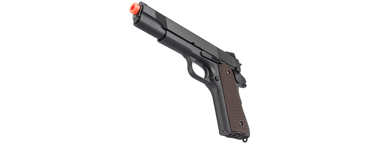 Double Bell M1911 GBB Airsoft Pistol Type 2 - Low Velocity (Black) - Click Image to Close
