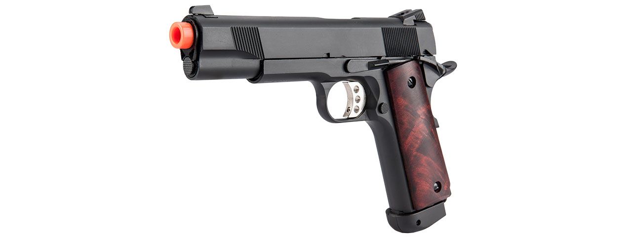 DOUBLE BELL M1911A1 CO2 BLOWBACK AIRSOFT PISTOL HIGH VELOCITY (BLACK) - Click Image to Close