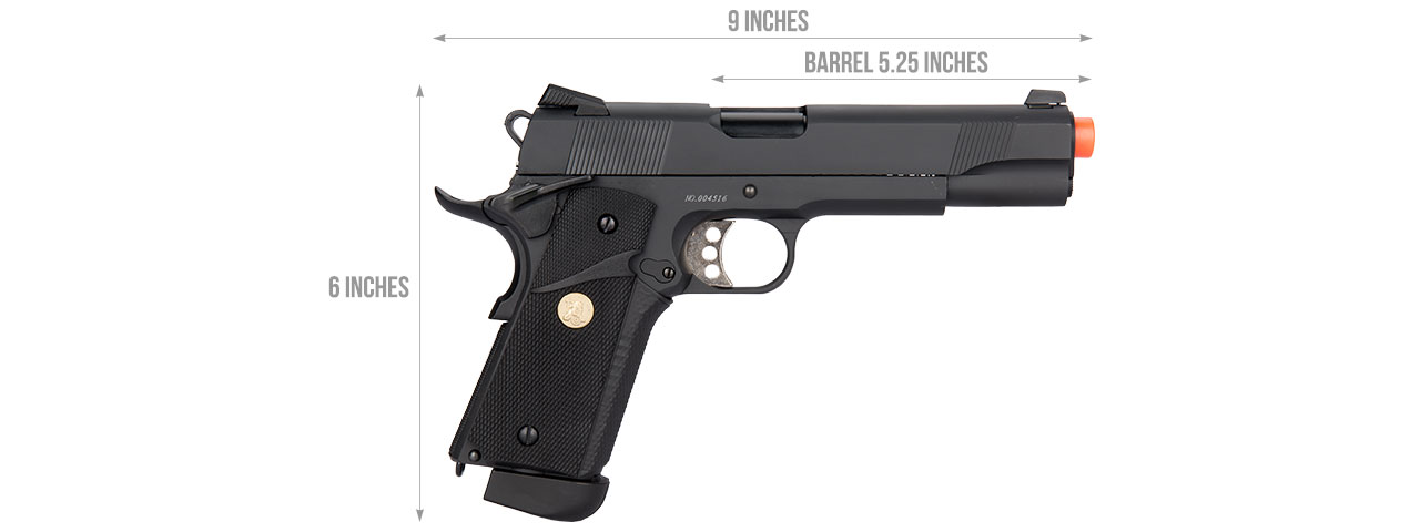 Double Bell M1911 CO2 Blowback MEU Airsoft Pistol (Low Velocity) - Click Image to Close