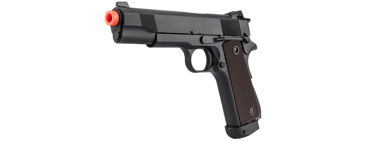 Double Bell M1911 Type 2 CO2 Gas Blowback Airsoft Pistol High Velocity (Black)