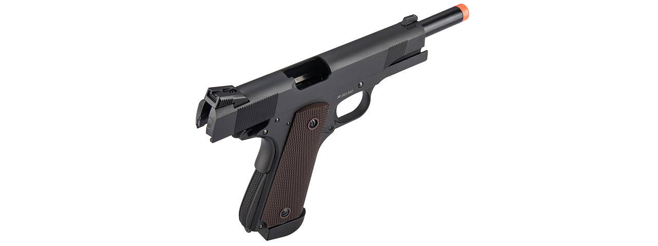 Double Bell M1911 Type 2 CO2 Gas Blowback Airsoft Pistol High Velocity (Black)