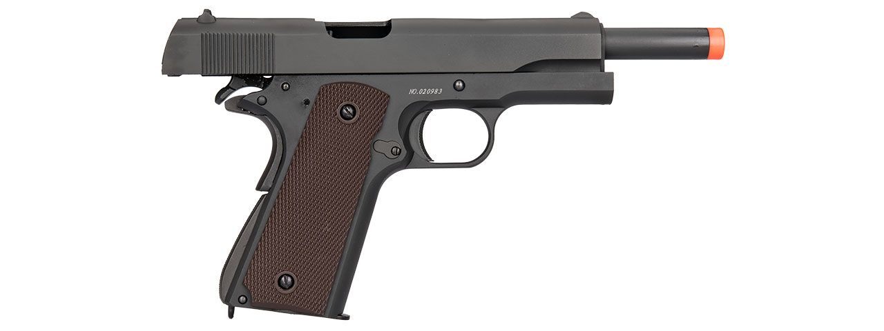 DOUBLE BELL1911 GAS BLOWBACK AIRSOFT PISTOL (BLACK) - Click Image to Close