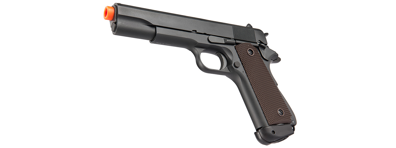 DOUBLE BELL M1911 CO2 BLOWBACK AIRSOFT PISTOL - 400+ FPS (BLACK) - Click Image to Close