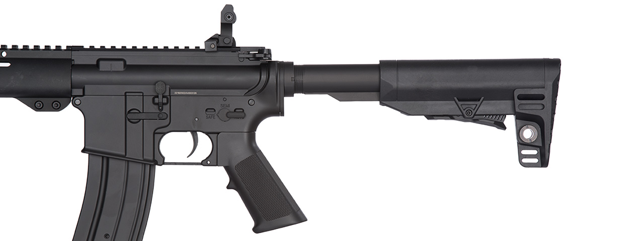 JG M4 AIRSOFT AEG RIFLE W/ KEYMOD HANDGUARD (BLACK) - Click Image to Close