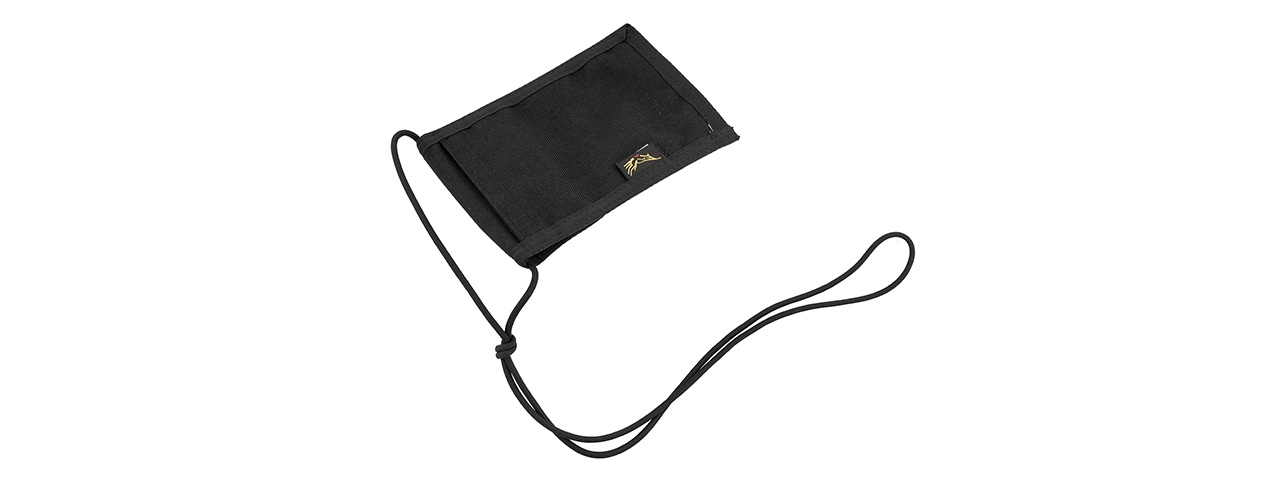 FY-BGA03BK NECK IDENTIFICATION STORAGE WALLET (BLACK)