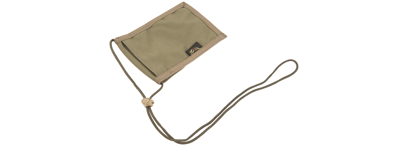 FY-BGA03RG NECK IDENTIFICATION STORAGE WALLET (RANGER GREEN)