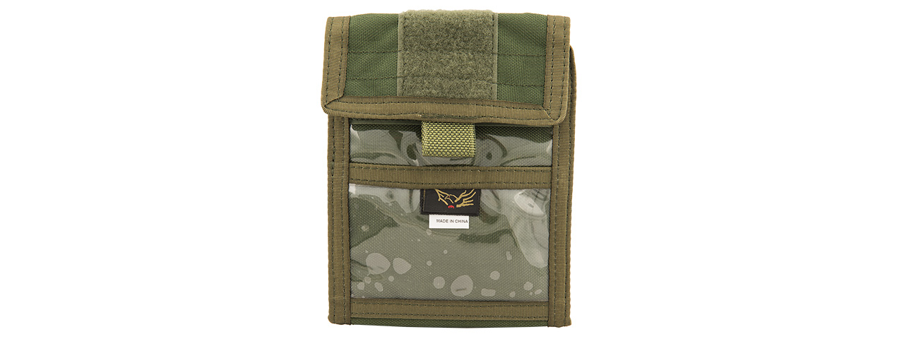 FY-BGA15OD VERSATILE IDENTIFICATION STORAGE WALLET (OD GREEN)