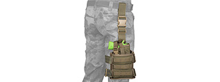 FY-HRB08RG SPEC-OPS MOLLE DROP LEG PISTOL HOLSTER (RANGER GREEN)