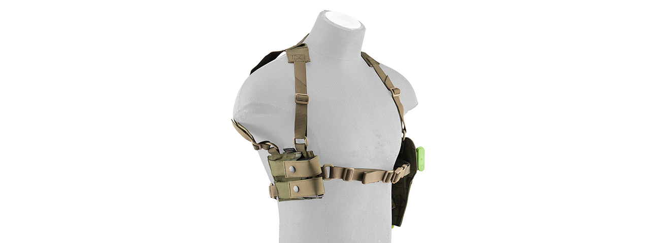 FY-HRC02KH SHOULDER HOLSTER AND MAGAZINE POUCH (KHAKI) - Click Image to Close