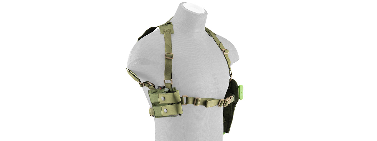 FY-HRC02OD SHOULDER HOLSTER AND MAGAZINE POUCH (OD GREEN)