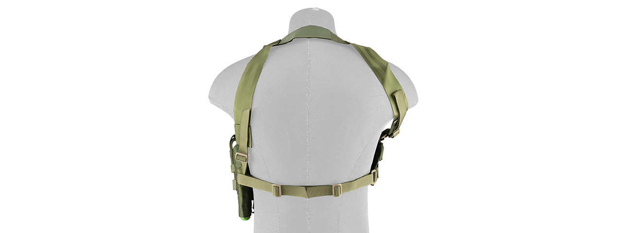 FY-HRC02OD SHOULDER HOLSTER AND MAGAZINE POUCH (OD GREEN) - Click Image to Close