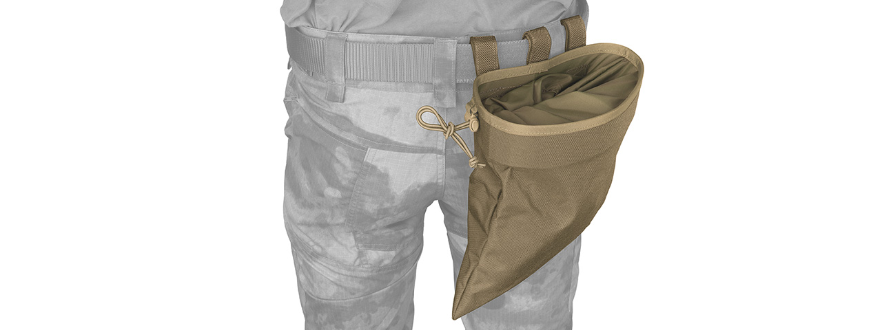 FY-PHM13KH SNAP-BUTTON TACTICAL ROLL-UP DROP POUCH (KHAKI) - Click Image to Close