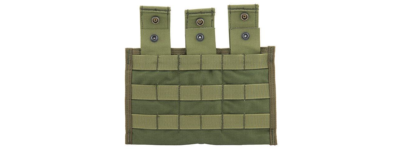 FY-PHM19OD SNAP BUTTON TRIPLE M4/M16 MAGAZINE POUCH (OD GREEN) - Click Image to Close