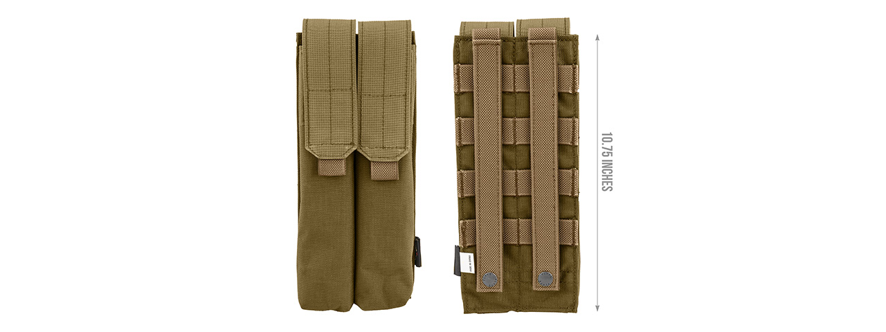 FY-PHM22CB DOUBLE UMP/P90 MAGAZINE POUCH (COYOTE BROWN)