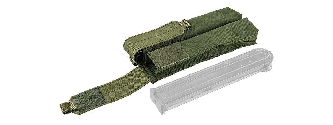 FY-PHM22OD DOUBLE UMP/P90 MAGAZINE POUCH (OD GREEN) - Click Image to Close