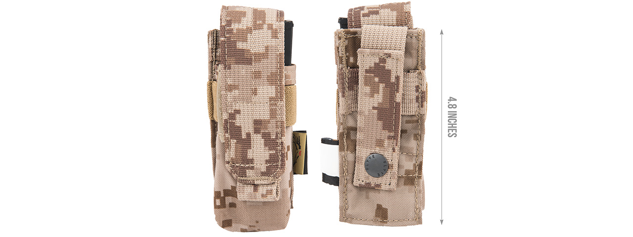 FY-PHO04R1 Molle Single 9mm Pistol Magazine Pouch (AOR1)