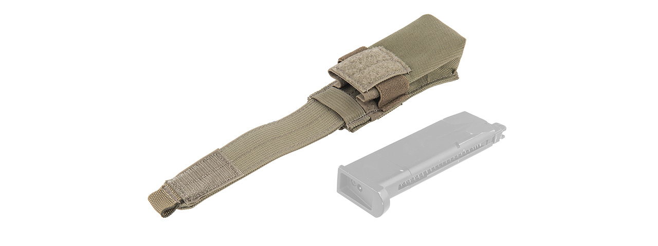 FY-PHP04RG Molle Single 9mm Pistol Magazine Pouch (Ranger Green) - Click Image to Close