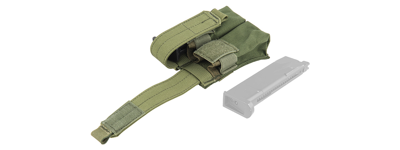 FY-PHP05OD Molle Double Pistol Magazine Pouch (OD Green) - Click Image to Close