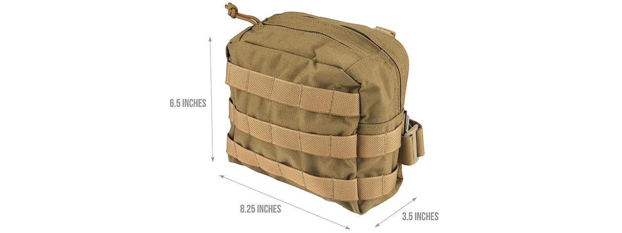 FY-PKE05CB Molle Drop Leg Accessories Pouch (Coyote Brown)