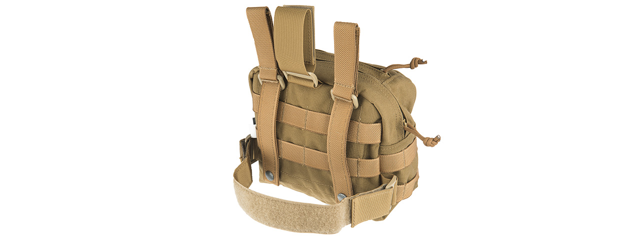 FY-PKE05CB Molle Drop Leg Accessories Pouch (Coyote Brown) - Click Image to Close