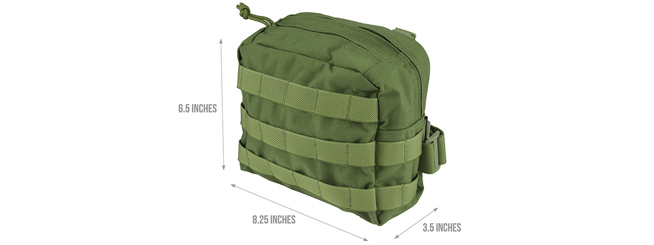 FY-PKE05OD Molle Drop Leg Accessories Pouch (OD Green) - Click Image to Close