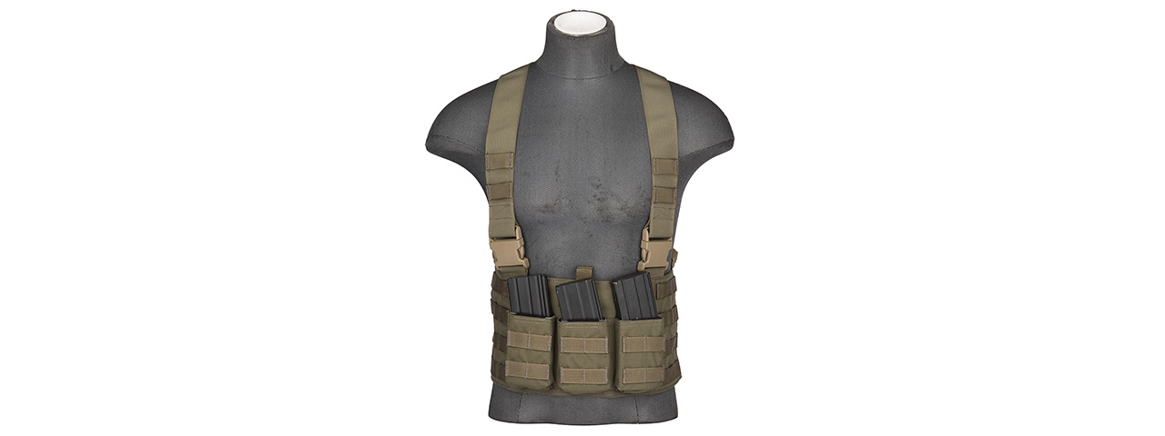 FY-VTC11RG 1000D LAW ENFORCEMENT CHEST RIG (RANGER GREEN) - Click Image to Close