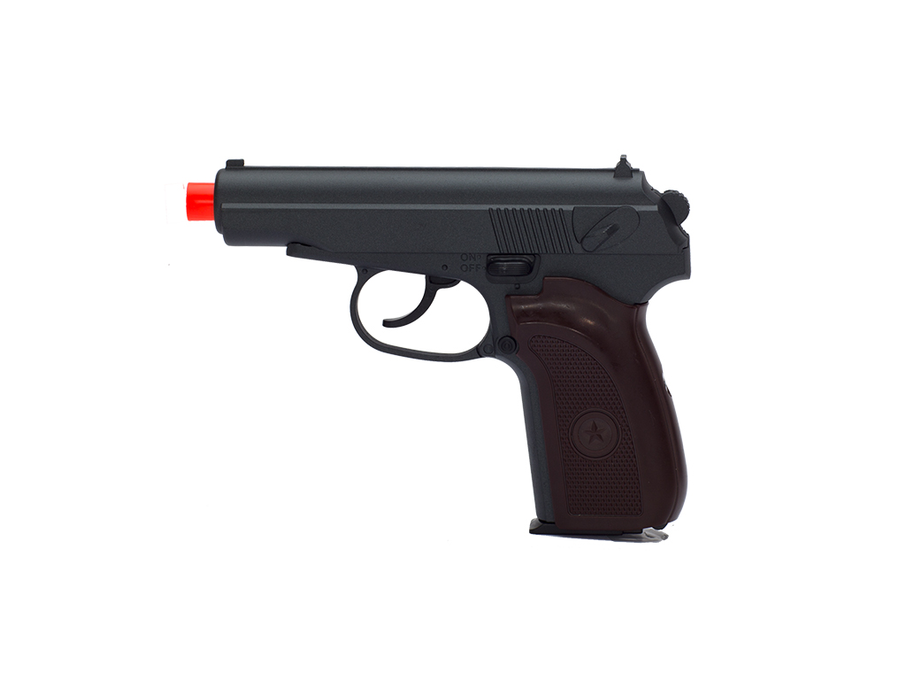 UKARMS G29W METAL SPRING PISTOL IN BLACK & WOOD - Click Image to Close