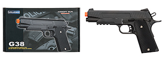 G38B Spring Powered 1911 Metal Training Pistol (Black)