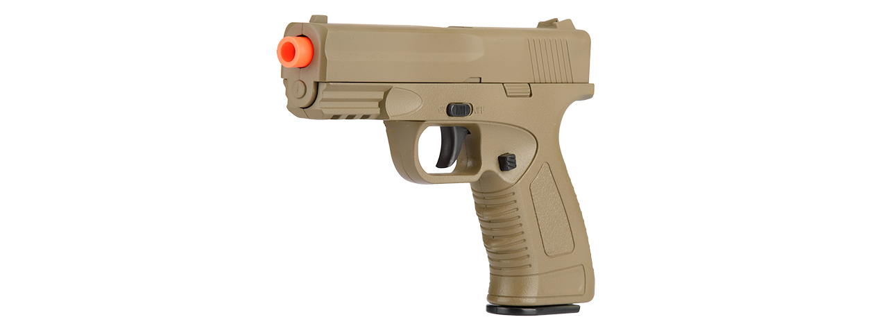 G39T Spring Metal Compact Training Pistol w/ Safety (Dark Earth) - Click Image to Close